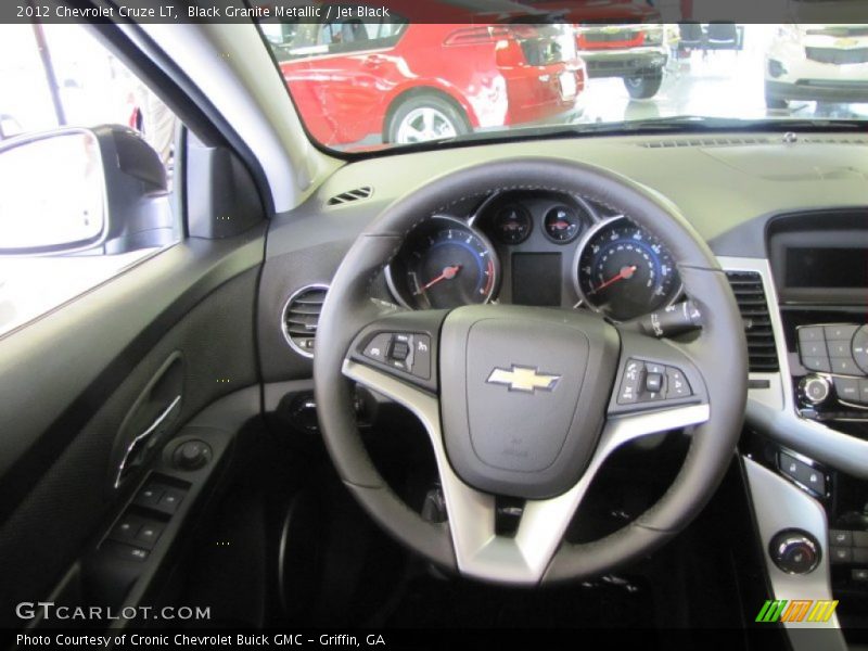 Black Granite Metallic / Jet Black 2012 Chevrolet Cruze LT
