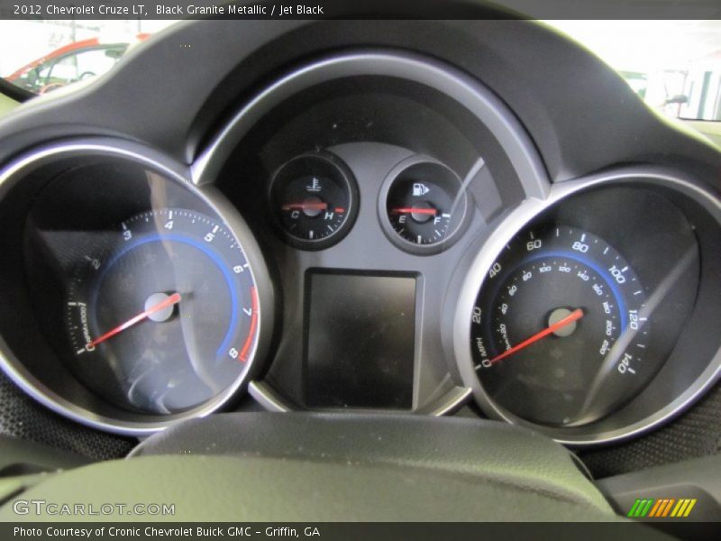 Black Granite Metallic / Jet Black 2012 Chevrolet Cruze LT