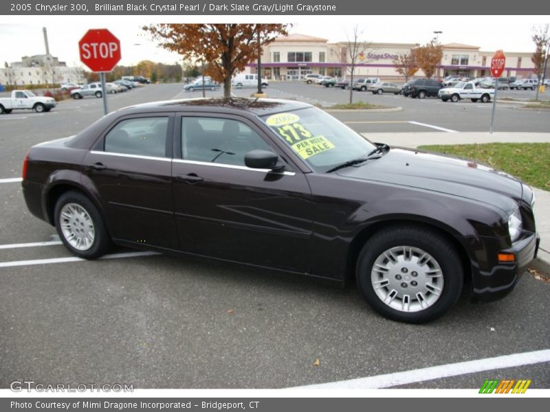 Brilliant Black Crystal Pearl / Dark Slate Gray/Light Graystone 2005 Chrysler 300