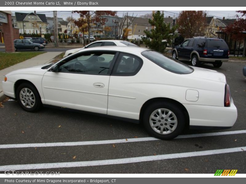 White / Ebony Black 2003 Chevrolet Monte Carlo LS