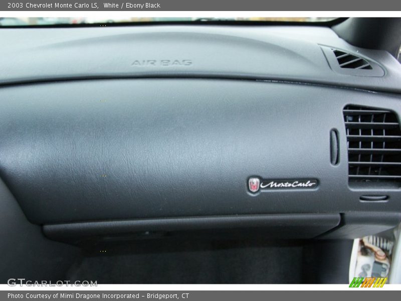 White / Ebony Black 2003 Chevrolet Monte Carlo LS