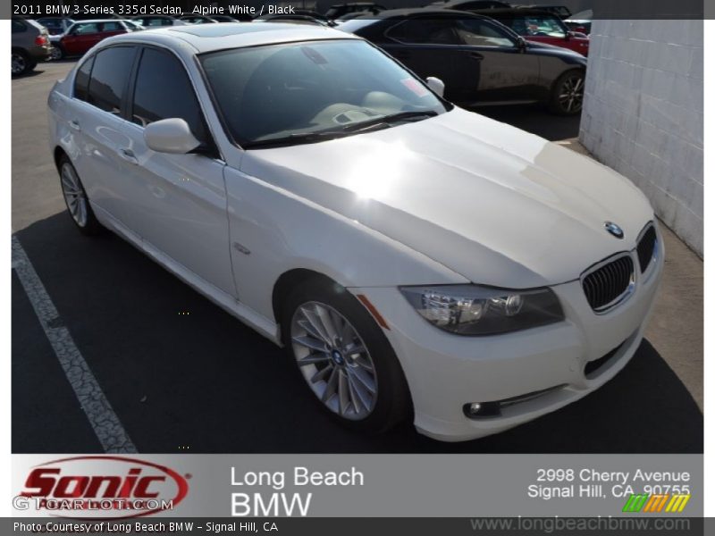 Alpine White / Black 2011 BMW 3 Series 335d Sedan