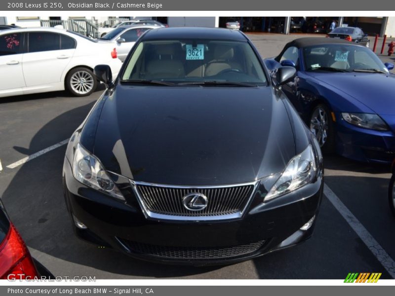 Obsidian Black / Cashmere Beige 2008 Lexus IS 250