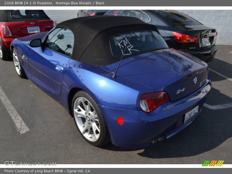 Montego Blue Metallic / Black 2008 BMW Z4 3.0i Roadster