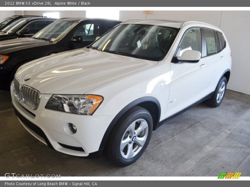 Alpine White / Black 2012 BMW X3 xDrive 28i