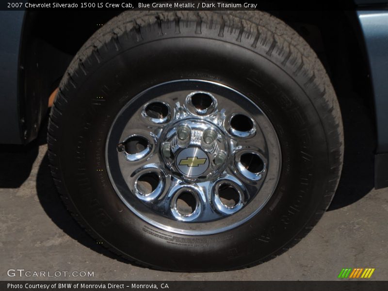 Blue Granite Metallic / Dark Titanium Gray 2007 Chevrolet Silverado 1500 LS Crew Cab