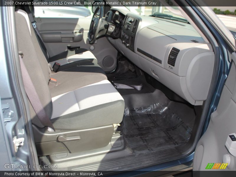 Blue Granite Metallic / Dark Titanium Gray 2007 Chevrolet Silverado 1500 LS Crew Cab