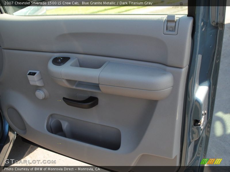 Blue Granite Metallic / Dark Titanium Gray 2007 Chevrolet Silverado 1500 LS Crew Cab