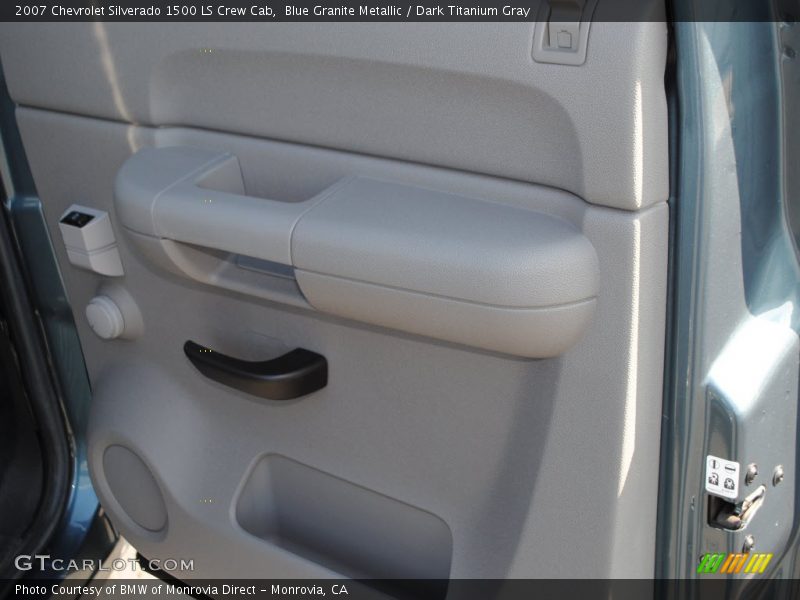 Blue Granite Metallic / Dark Titanium Gray 2007 Chevrolet Silverado 1500 LS Crew Cab