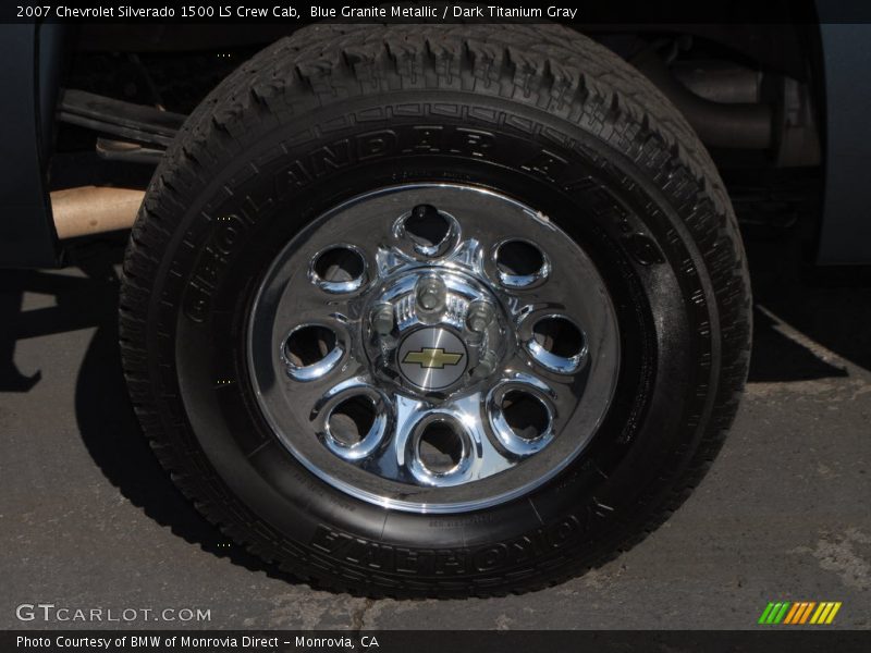 Blue Granite Metallic / Dark Titanium Gray 2007 Chevrolet Silverado 1500 LS Crew Cab