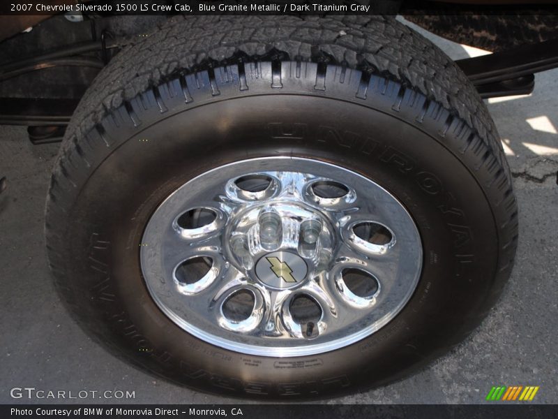 Blue Granite Metallic / Dark Titanium Gray 2007 Chevrolet Silverado 1500 LS Crew Cab