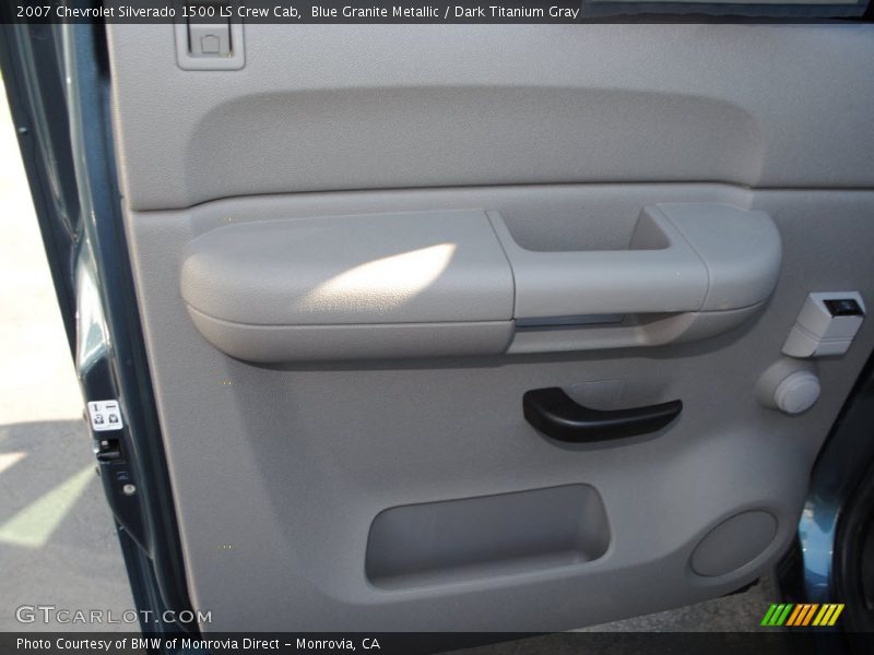 Blue Granite Metallic / Dark Titanium Gray 2007 Chevrolet Silverado 1500 LS Crew Cab