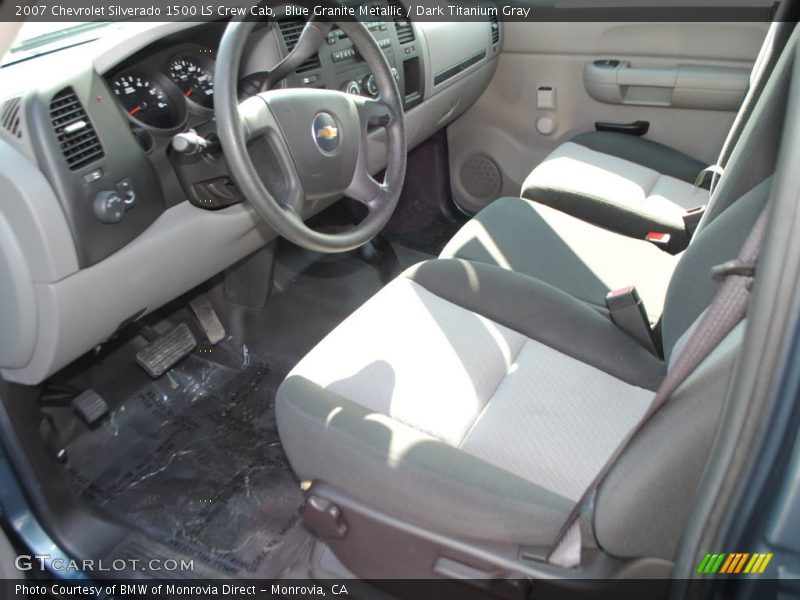 Blue Granite Metallic / Dark Titanium Gray 2007 Chevrolet Silverado 1500 LS Crew Cab