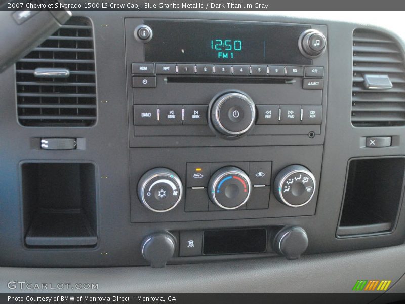 Blue Granite Metallic / Dark Titanium Gray 2007 Chevrolet Silverado 1500 LS Crew Cab