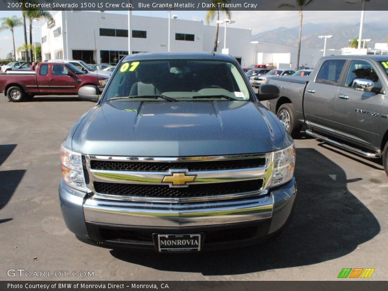 Blue Granite Metallic / Dark Titanium Gray 2007 Chevrolet Silverado 1500 LS Crew Cab