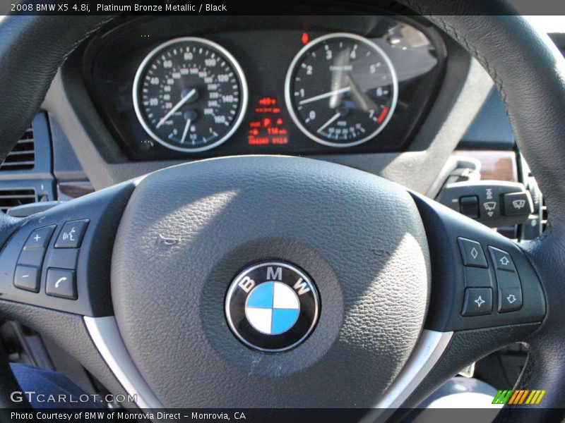 Platinum Bronze Metallic / Black 2008 BMW X5 4.8i