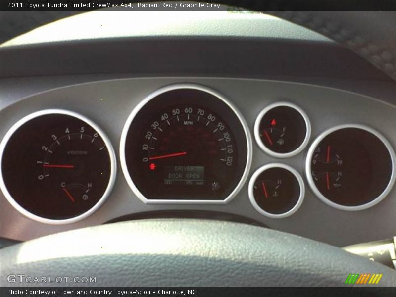 Radiant Red / Graphite Gray 2011 Toyota Tundra Limited CrewMax 4x4