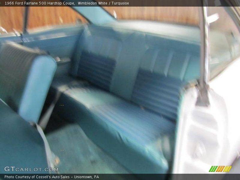 Wimbledon White / Turquoise 1966 Ford Fairlane 500 Hardtop Coupe