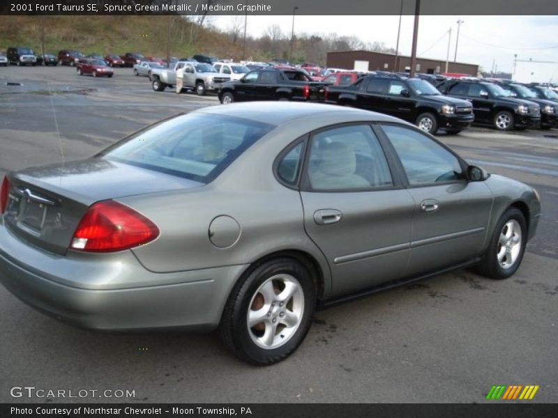 Spruce Green Metallic / Medium Graphite 2001 Ford Taurus SE