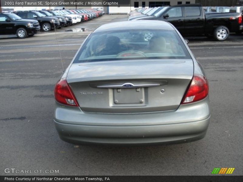 Spruce Green Metallic / Medium Graphite 2001 Ford Taurus SE