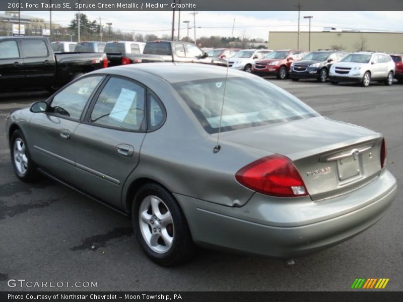 Spruce Green Metallic / Medium Graphite 2001 Ford Taurus SE