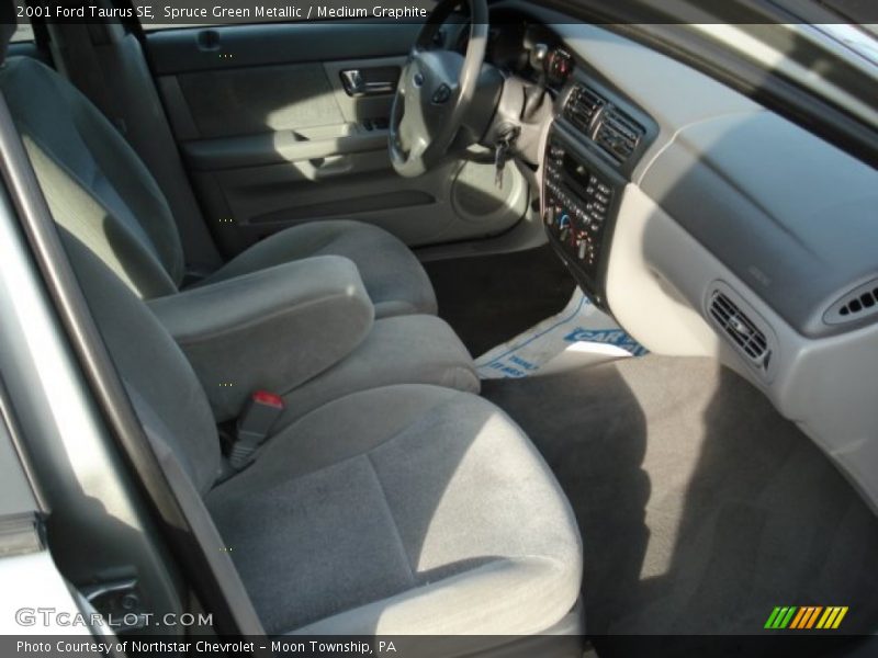 Spruce Green Metallic / Medium Graphite 2001 Ford Taurus SE