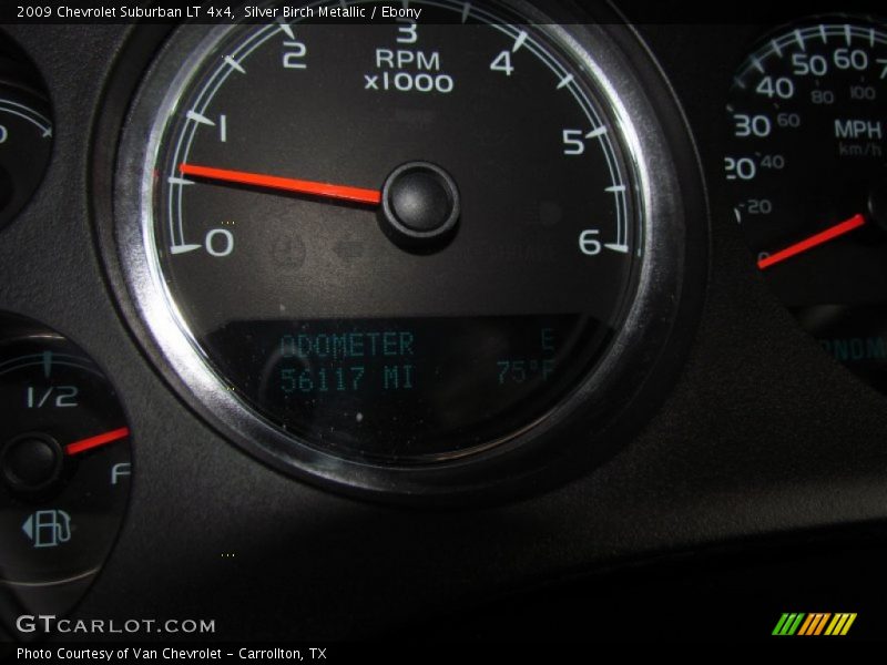 Silver Birch Metallic / Ebony 2009 Chevrolet Suburban LT 4x4