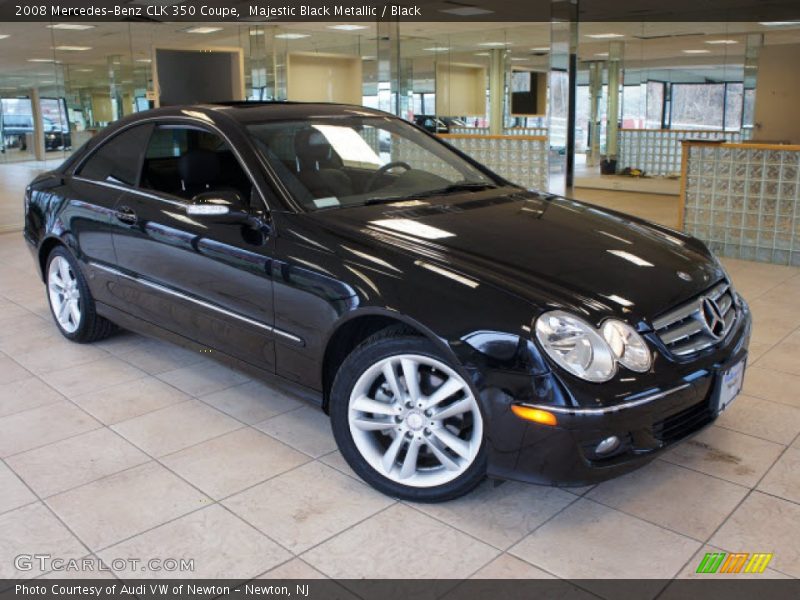 Majestic Black Metallic / Black 2008 Mercedes-Benz CLK 350 Coupe