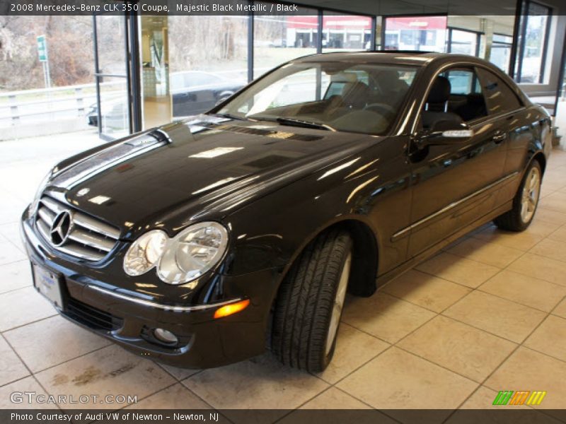 Majestic Black Metallic / Black 2008 Mercedes-Benz CLK 350 Coupe