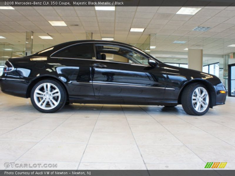 Majestic Black Metallic / Black 2008 Mercedes-Benz CLK 350 Coupe