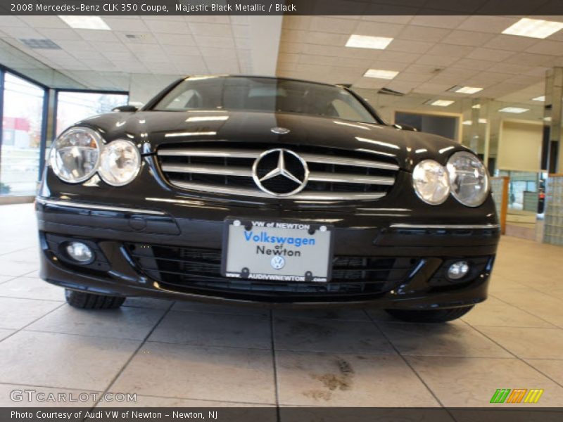 Majestic Black Metallic / Black 2008 Mercedes-Benz CLK 350 Coupe