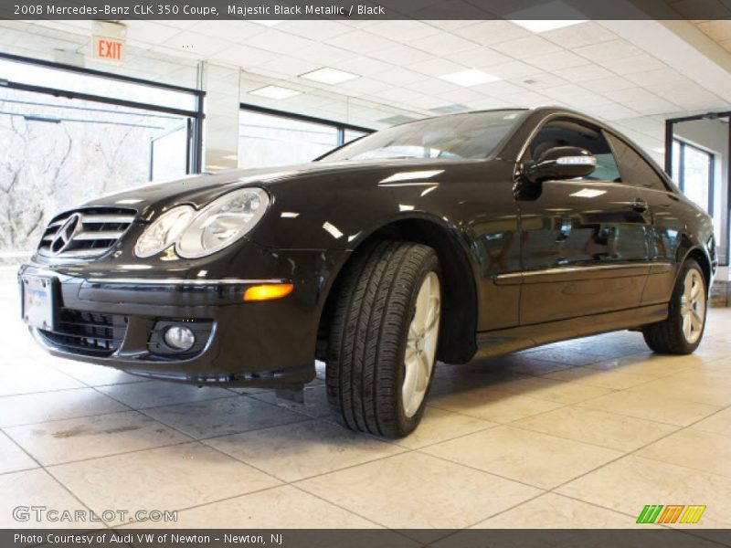 Majestic Black Metallic / Black 2008 Mercedes-Benz CLK 350 Coupe