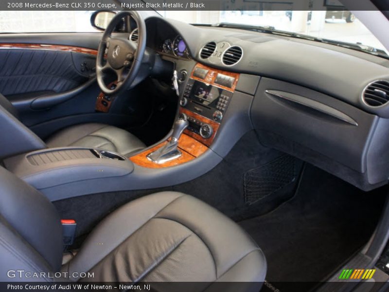 Majestic Black Metallic / Black 2008 Mercedes-Benz CLK 350 Coupe
