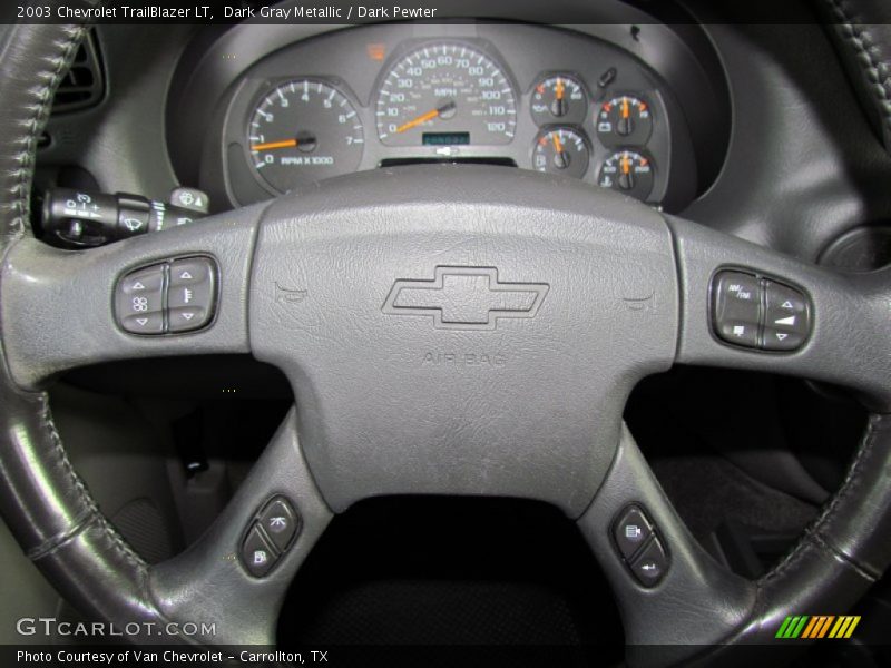 Dark Gray Metallic / Dark Pewter 2003 Chevrolet TrailBlazer LT