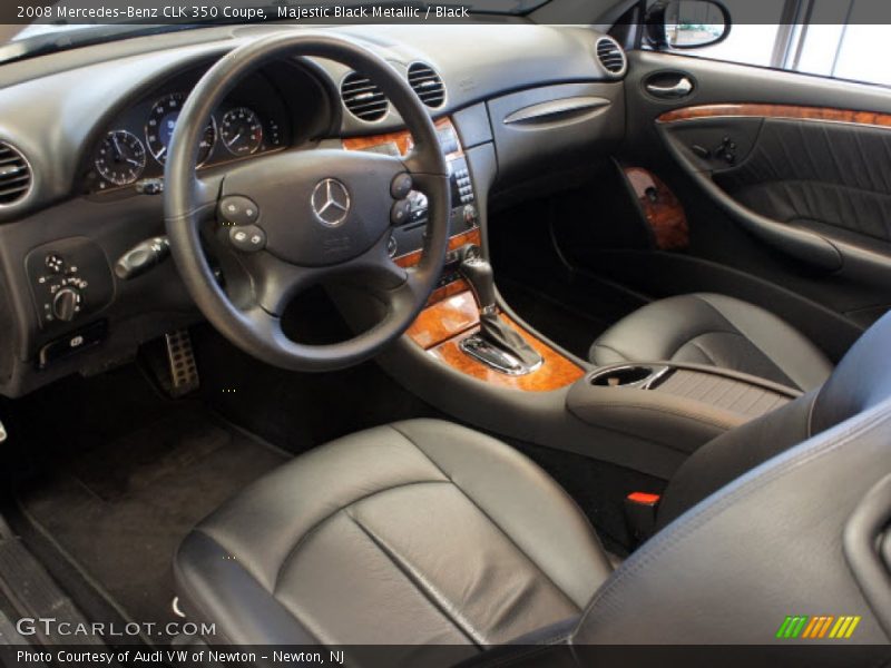 Majestic Black Metallic / Black 2008 Mercedes-Benz CLK 350 Coupe