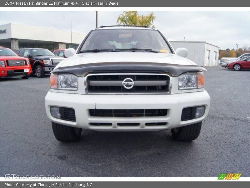 Glacier Pearl / Beige 2004 Nissan Pathfinder LE Platinum 4x4