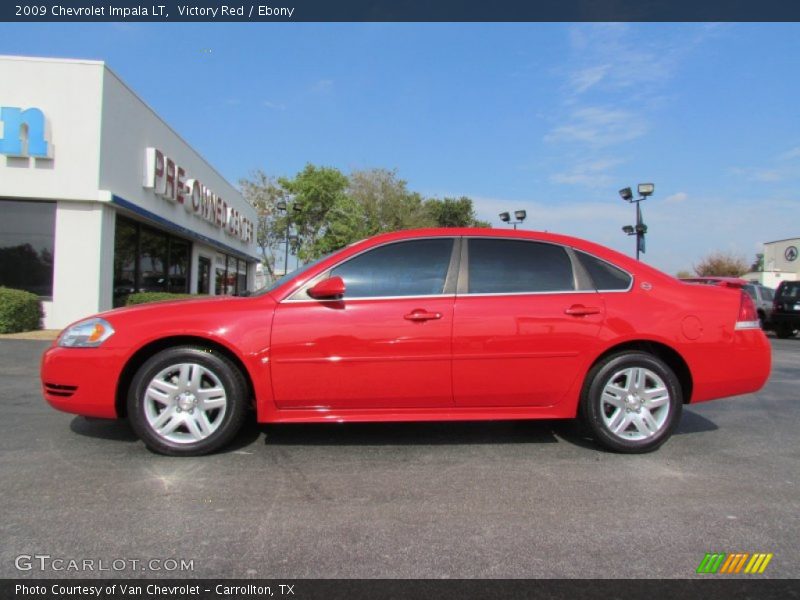 Victory Red / Ebony 2009 Chevrolet Impala LT