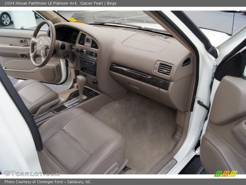 Glacier Pearl / Beige 2004 Nissan Pathfinder LE Platinum 4x4