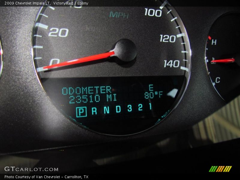 Victory Red / Ebony 2009 Chevrolet Impala LT