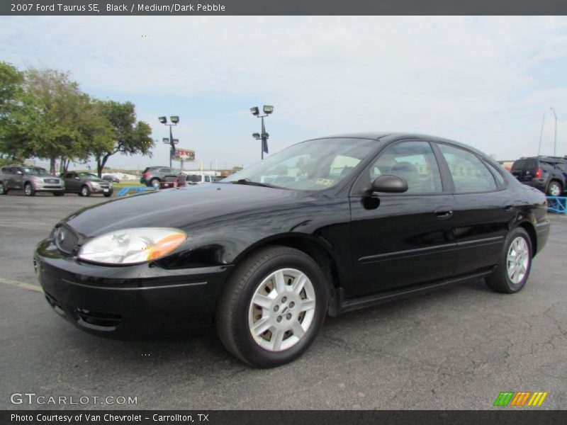 Black / Medium/Dark Pebble 2007 Ford Taurus SE