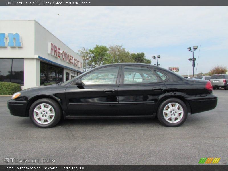 Black / Medium/Dark Pebble 2007 Ford Taurus SE