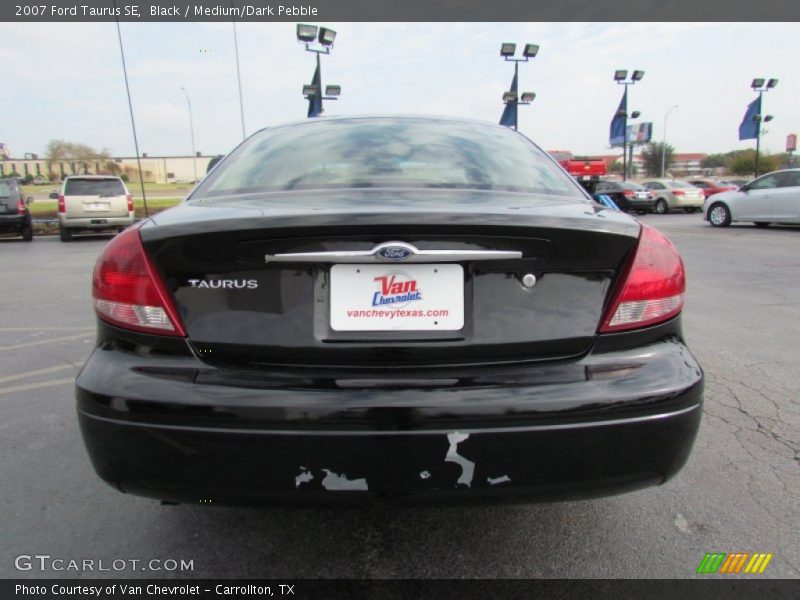 Black / Medium/Dark Pebble 2007 Ford Taurus SE