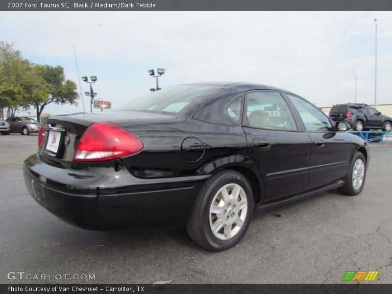 Black / Medium/Dark Pebble 2007 Ford Taurus SE