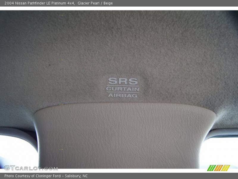 Glacier Pearl / Beige 2004 Nissan Pathfinder LE Platinum 4x4