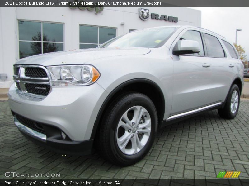 Bright Silver Metallic / Dark Graystone/Medium Graystone 2011 Dodge Durango Crew