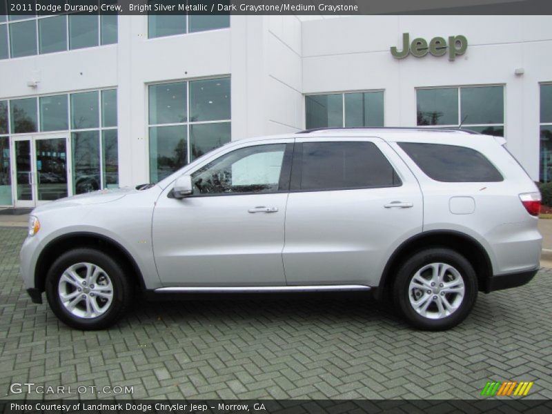Bright Silver Metallic / Dark Graystone/Medium Graystone 2011 Dodge Durango Crew