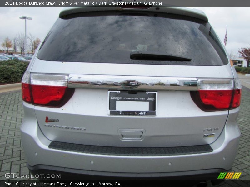 Bright Silver Metallic / Dark Graystone/Medium Graystone 2011 Dodge Durango Crew