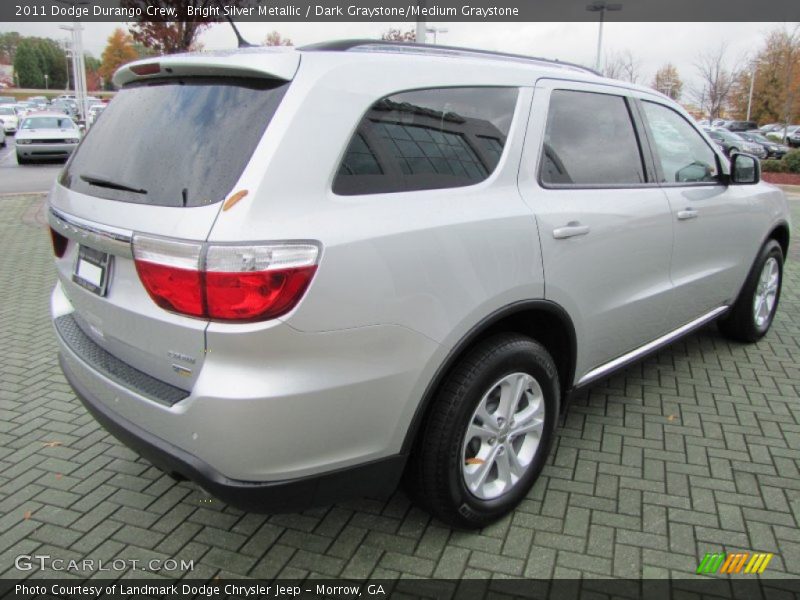 Bright Silver Metallic / Dark Graystone/Medium Graystone 2011 Dodge Durango Crew