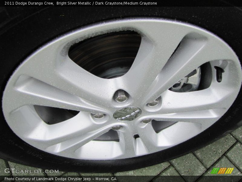 Bright Silver Metallic / Dark Graystone/Medium Graystone 2011 Dodge Durango Crew