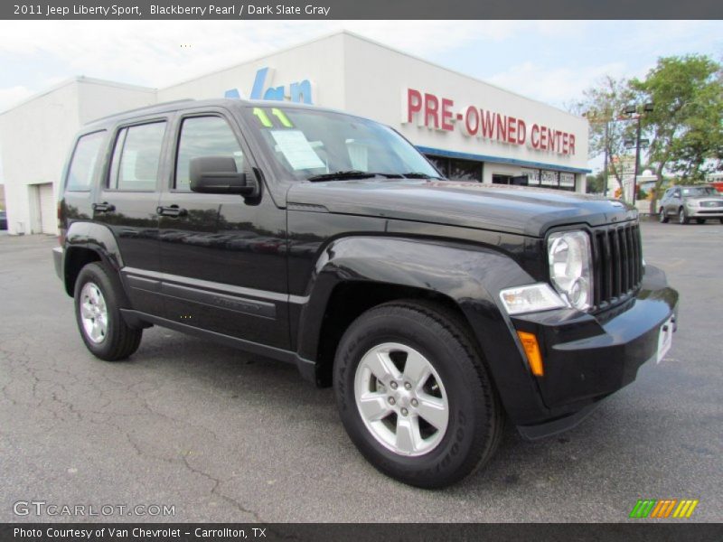 Blackberry Pearl / Dark Slate Gray 2011 Jeep Liberty Sport